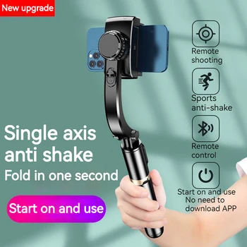 Ručné Gimbal Smartphone Bluetooth Ručný Stabilizátor s Statív selfie Stick Skladacie Gimbal pre Smartphone iPhone Xiao