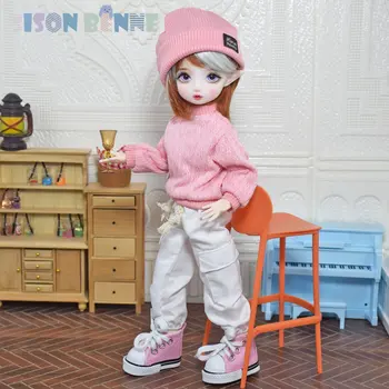 SISON BENNE Roztomilé Bábiky 30 cm Výška Mini Bábiky Hračky Oblečenie, Topánky, make-up Parochne Celý Set Skončil