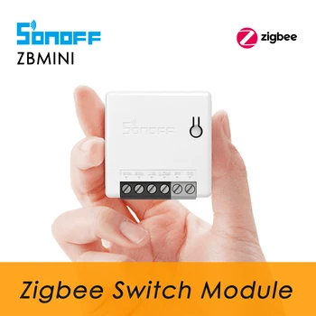 SONOFF ZBMINI Zigbee Mini Relé Modul 2 Way Switch, Podpora ZBBridge SmartThings Hub Philip Odtieň Alexa Domovská stránka Google