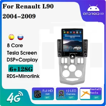 Tesla Android 11 8+128G GPS AM FM auto android prehrávač Pre Renault L90 2004-2009 carplay+auto autorádia gps stereo android