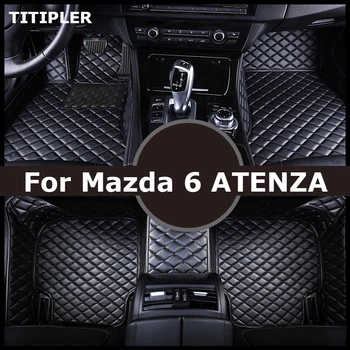 TITIPLER Vlastné Auto Podlahové Rohože Pre Mazda 6 ATENZA Nohy Coche Príslušenstvo Koberce