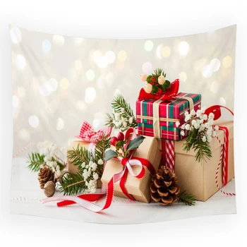Tvorivé Vianočné Sušienky Domov Tlač Gobelín, Spálne, Obývacia Izba Pozadie Dekorácie Na Vianočný Darček Vzor Tlače Gobelín