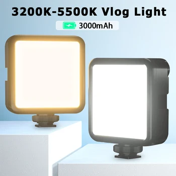 Ulanzi VL81 3200k-5600K 850LM 6.5 W, Stmievateľné Mini LED Video Svetlo Smartphone zrkadlovka Rechargable Svetlo na youtube vlog
