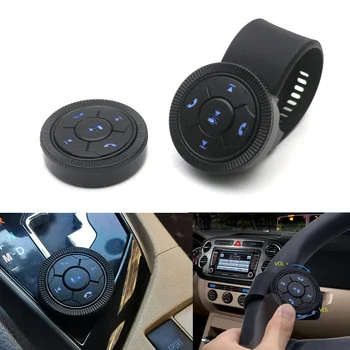 Univerzálny Auto Volant, Bluetooth Bezdrôtové Diaľkové Tlačidlo Control pre Android Multimediálne Rádio Hudby Otočný Gombík Regulátora