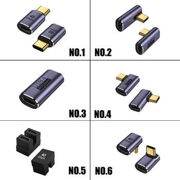 USB C OTG PD 100W 5A USB-C, Typ C Rýchle Nabíjanie Prevodník USB 4.0 40Gbps 8K 60HZ Thunderbolt3 Konektor pre Macbook
