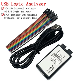 USB Logika Analyzer 24MHz 8 Kanálov 24M/sekundy Logika Analyzer Ladiaci nástroj Pre RAMENO pomocou fpga Logike Analyzer Logika 24M 8CH