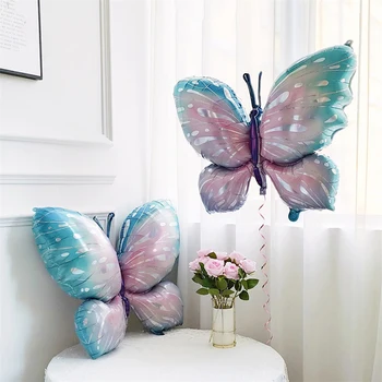 Veľký Motýľ, Hliníkové Fóliové Balóniky Motýľ Narodeninovej Oslavy Svadby Dekor Rokov Staré Baby Sprcha Dekorácie