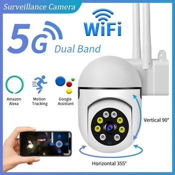 Wifi Kamery Vonkajšie 4X Digitálny Zoom AI Ľudských rozpozná Bezdrôtové Kamery Bezpečnostný Dohľad CCTV S 1080P IP Kamery