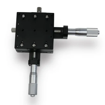 XY80-CXY osi manuálny jemné nastavenie platformy, vysokou presnosťou mikrometer výtlak posuňte stolík, kríž železničnej workbench