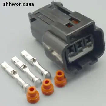 Yierxjwshx 4/10/50/100sets 3 Pin Spôsob, ako 1.5 MM Auto Nepremokavé Elektrického Konektora Zapojte Auto vodičový