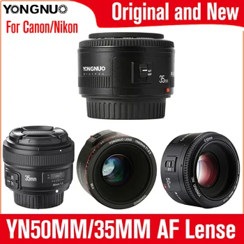 YONGNUO YN35mm F2.0 F2N Objektív,YN50mm Objektív na Nikon F Mount D7100 D3200 D3300 D3100 D5100 D90 DSLR Fotoaparát,pre Canon DSLR Fotoaparát