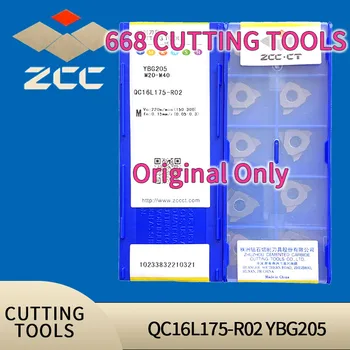 ZCCCT CNC Nite Vložte QC16L175-R02 YBG205 Karbid volfrámu Rezné nástroje na Frézovanie inser