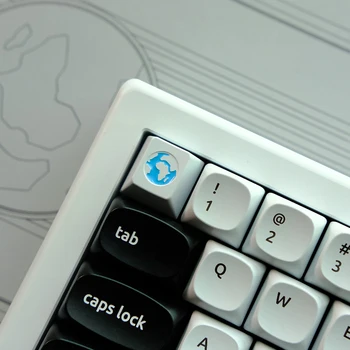 Zem Dizajn Modrá Biele Kovové Keycaps Pre Cherry Mx Gateron Kailh TTC KTT Prepínač Mechanical Gaming Keyboard ESC Hliníkové Kľúčové Spp