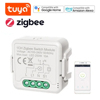Zigbee Smart Switch Modul 3-Spôsob APLIKÁCIE Diaľkového Ovládania Hlasové Ovládanie Načasovanie Skupina Zdieľanie súborov Kompatibilný so Alexa Echo Domovská stránka Google