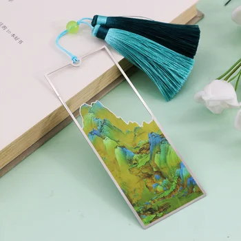 Záložku pre Kovové Umenie Kačica Mandarin Strapec na Učiteľa Dodávky kórejských Papiernictvo Kniha Kniha Príslušenstvo Záložku Kovov