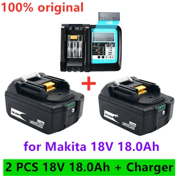 충전용 파워 툴 배터리, LED 리튬 이온, Makita 18V 2021 mAh 18.0 Ah 용, LXT BL1860B BL1860 BL1850
