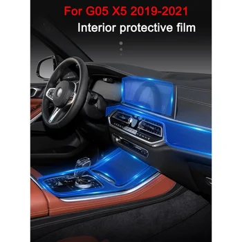 TPU samoliečby Interiéru Vozidla Screen Protector Centrálnej Konzoly Navigáciu Výstroj Ochranný Film Nálepka Pre BMW X5 G05 2019